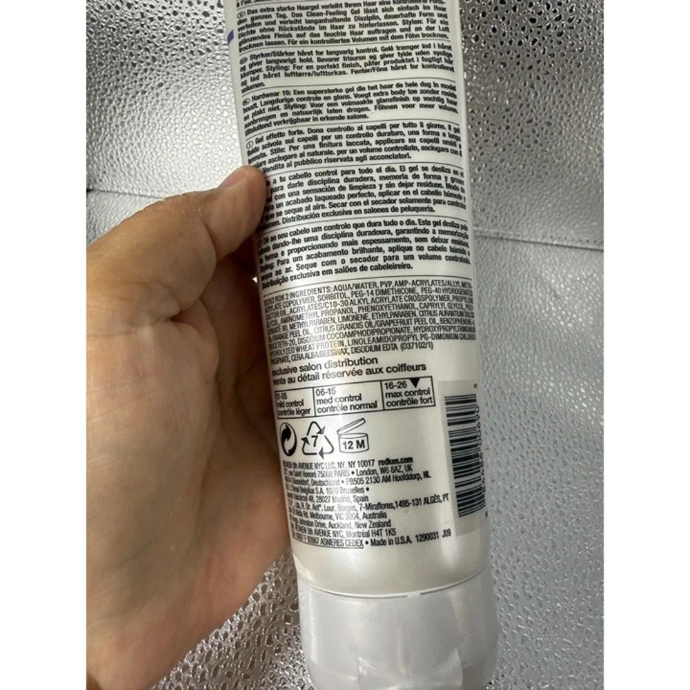 REDKEN‎ 16 HARDWEAR SUPER STRONG SCULPTING GEL 8.5 oz